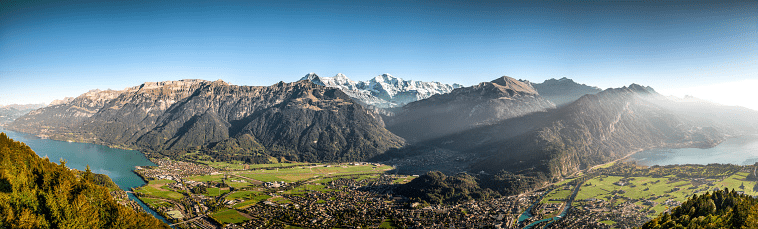 Paysage à Interlaken en Suisse